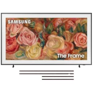 SAMSUNG QN55LS03DAFXZA 55 Inch The Frame 4K Smart Quantum HDR TV with a VG-SCFA55BWB 55 Inch The for $1,198