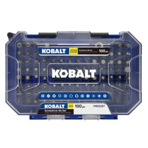 Kobalt 100-Piece Steel Screwdriver Bit Set: $13