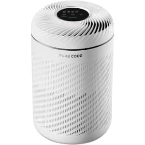 Pure Code H13 True HEPA Air Purifier for $40