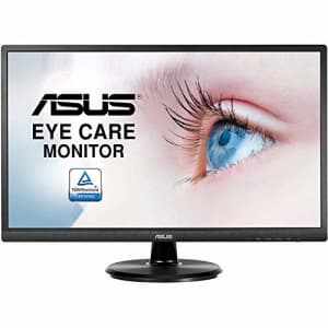 Asus VA249HE 23.8 Full HD 1080P HDMI VGA Eye Care Monitor with 178 Wide Viewing Angle,Black for $99