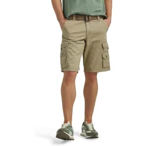 Lee Men's Belted Wyoming Cargo Shorts for $13