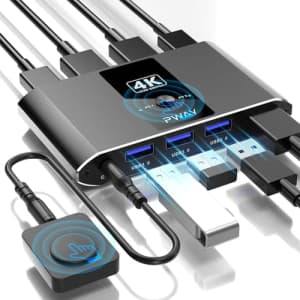 USB 3.0 HDMI KVM Switch for $21 USB 3.0 HDMI KVM Switch for $21