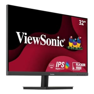 ViewSonic VA3209M 32 Inch IPS Full HD 1080p Monitor with Frameless Design, 75 Hz, Dual Speakers, for $120