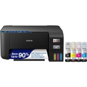 Epson EcoTank All-in-One Wireless Color Inkjet Printer for $170