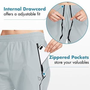 BALEAF EVO Women's Athletic Joggers Quick Dry Workout Outdoor Pants Zippered Pockets Light Weight for $32