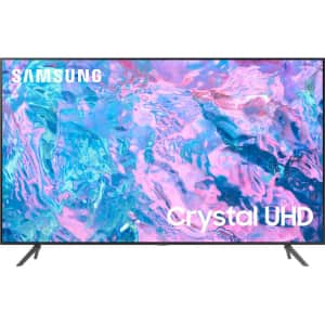 Samsung Class CU7000 UN58CU7000DXZA 58" 4K HDR LED UHD Smart TV for $378