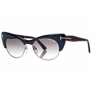 Tom Ford Lola Sunglasses FT0387 89W, Navy Blue Frame, Blue Gradient Lens, 54 for $129