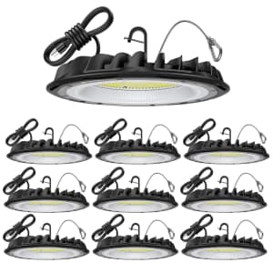 155W UFO LED High Bay Light 10-Pack for $173