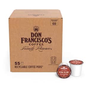 Don Francisco's Kona Blend Medium Roast Coffee Pods - 55 Count - Recyclable Single-Serve Coffee for $26