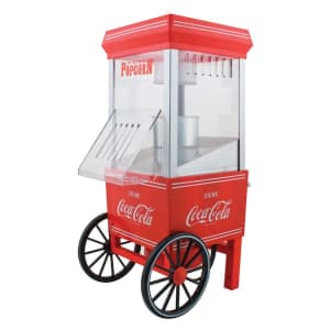 Nostalgia Coca-Cola Hot Air Popcorn Maker for $24