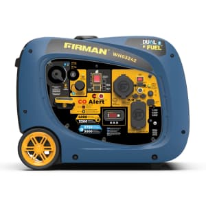 Firman 4000W Electric Start Dual Fuel Inverter Generator for $450