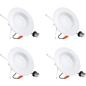 15W LED Can Light 4-Pack for $17