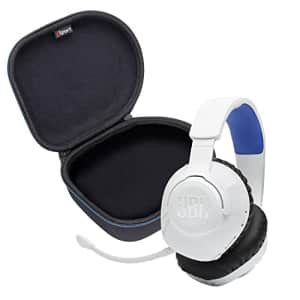 JBL Quantum 360P Wireless Over-Ear Performance Gaming Headphone Bundle with gSport Case (White) for $100