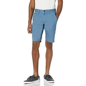 Volcom Men's Kerosene 21" Hybrid Chino Shorts, Sun Faded Indigo, 40 for $25