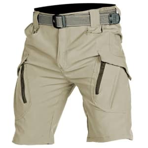 Men's Tactical Cargo Shorts for $9
