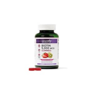 NatureWise Biotin Gummies - Hair, Skin and Nails Vitamin - Biotin 5000mcg Supports Hair and Nail for $12