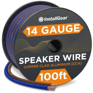 InstallGear 14-Gauge Speaker Wire 100-Foot Roll for $19