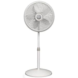 Lasko 1820 18 Elegance & Performance Adjustable Pedestal Fan, White - Features Oscillating Movement for $45