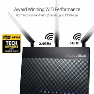 Asus AC1900 Dual Band Gigabit WiFi Router with MU-Mimo, Aimesh for Mesh WIFI System, Aiprotection for $187