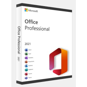 Microsoft Office Professional 2021 Lifetime License for PC: $49.97