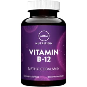 MRM Vitamin B-12 (sublingual tabs - Methylcobalamin) with Folic Acid for $11