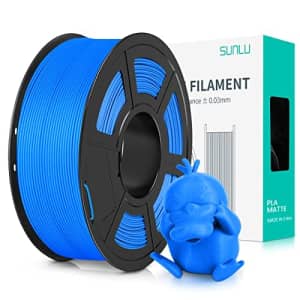 SUNLU 3D Printer Filament PLA Matte 1.75mm, Super Neatly Wound 3D Printing Filament with Matte for $17