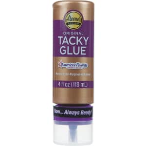 Aleene's Always Ready Tacky Glue 4-oz. Bottle for $5