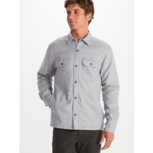 Marmot Men's Ridgefield Heavyweight Sherpa-Lined Flannel Jacket for $42