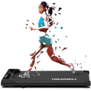 2.25HP Under Desk Portable Treadmill for $71