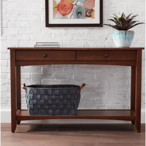 StyleWell Cedar Springs 48" Solid Wood 2-Drawer Console Table for $149 StyleWell Cedar Springs 48" Solid Wood 2-Drawer Console Table for $149