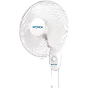 Hurricane Supreme 16" Oscillating Wall Mount Fan for $29 Hurricane Supreme 16" Oscillating Wall Mount Fan for $29