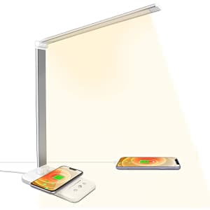 A3A ACADGQ LED Desk Lamp with Wireless Charger for $20 A3A ACADGQ LED Desk Lamp with Wireless Charger for $20