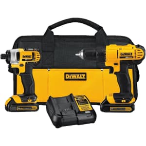 DeWalt 20V MAX Cordless Drill and Impact Driver Combo Kit for $139