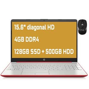 HP Notebook 15 2021 Premium Laptop 15.6 Diagonal HD Display Intel Pentium Gold 6405U 4GB DDR4 128GB for $469