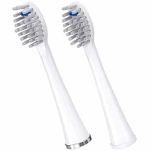 Waterpik Full Size Replacement Brush Heads for Sonic-Fusion Flossing Toothbrush SFFB-2EW, 2 Count for $28