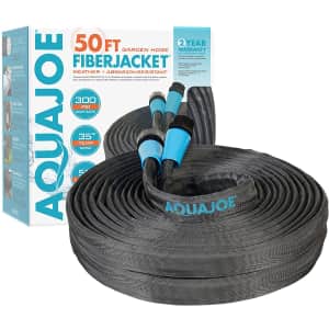Aqua Joe 50-Foot Flexible FiberJacket Garden Hose for $11 Aqua Joe 50-Foot Flexible FiberJacket Garden Hose for $11