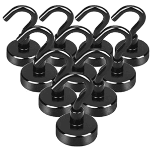 E-Bavite Black Magnetic Hooks 10-Pack. That's $3 under Amazon and the best price we could find.