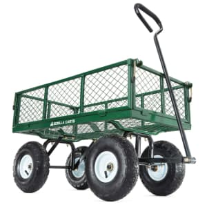 Gorilla Carts 400-lb. Steel Utility Cart for $98