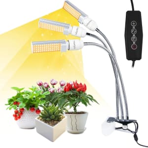 FullightGrow Tri Head Full Spectrum LED Grow Light for $18 w/ Prime