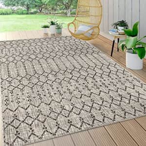 JONATHAN Y Ourika Moroccan Geometric Textured Weave Indoor/Outdoor Gray/Black 4 ft. x 6 ft. Area for $35 JONATHAN Y Ourika Moroccan Geometric Textured Weave Indoor/Outdoor Gray/Black 4 ft. x 6 ft. Area for $35