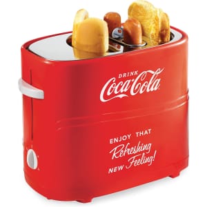 Nostalgia Electrics Retro Coca-Cola 2-Slot Hot Dog Toaster for $30
