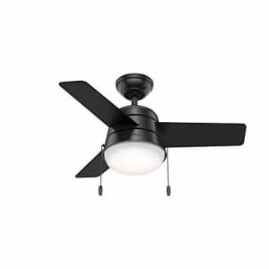 Hunter Fan Company 59302 Hunter 36" Aker Ceiling Fan with Light, Black for $170