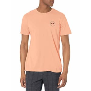 Billabong Men's Short Sleeve Premium Logo Graphic Tee T-Shirt, Light Peach Access, S for $57