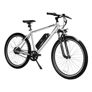 Hurley Electric Bikes Thruster E-All Road Electric Single Speed E-Bike (Silver, Medium / 17 Fits for $474