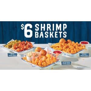 Long John Silver's Shrimp Baskets: for $6