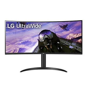 LG 34WP65C-B 34-Inch 21:9 Curved UltraWide QHD (3440x1440) VA Display with sRGB 99% Color Gamut and for $400