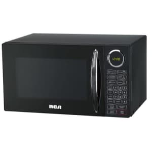 RCA RMW953-BLACK RMW953 0.9-Cubic Feet Microwave Oven with Oversized Display, Black for $101