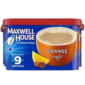 Maxwell House International Cafe Orange Instant Coffee (9.3 oz Canisters, Pack of 4) for $29
