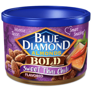 Blue Diamond 6-oz. Bold Sweet Thai Chili Almonds for $5