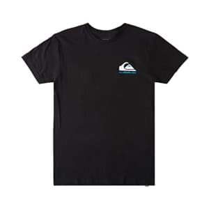 Quiksilver Men's MW Logo Short Sleeve Tee Shirt, Black, Small for $20